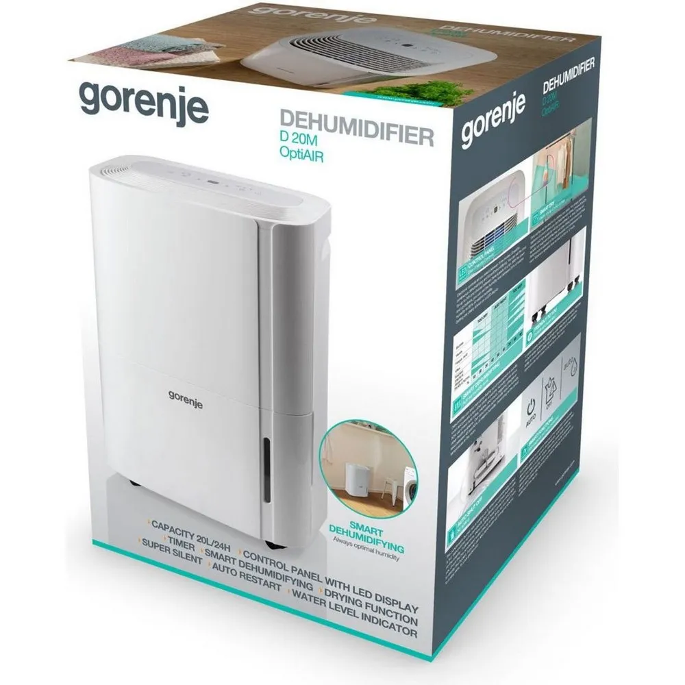 Dezumidificator Gorenje D20M, Alb