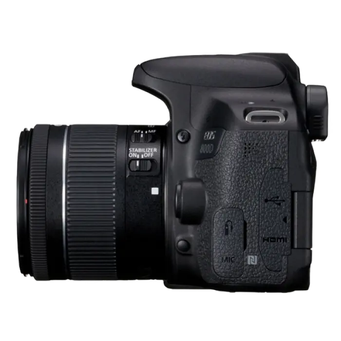 Aparat foto DSLR Canon EOS 800D + 18-55 IS, Negru