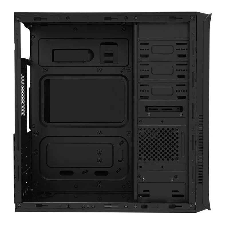 Carcasă PC Sohoo 5910BK, Micro-ATX, ATX, Negru