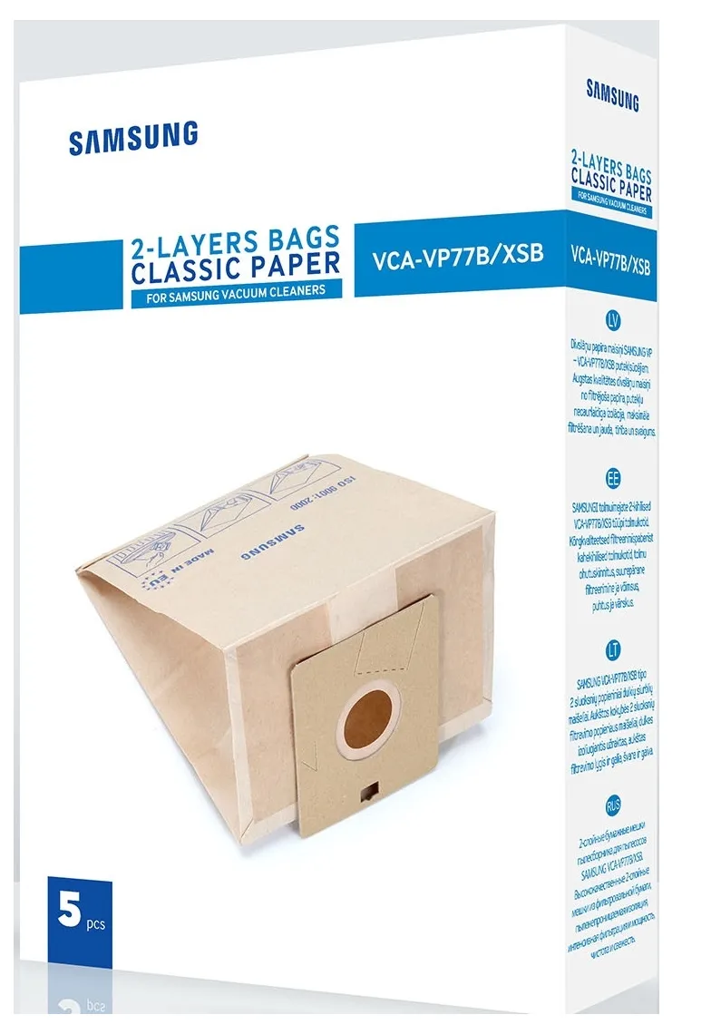 Colector de praf înlocuibil Samsung VCA-VP77B/XSB