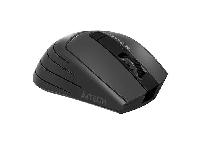 Wireless Mouse A4Tech FG30S Silent, 1000-2000 dpi, 6 buttons, Ergonomic, 1xAA, Grey