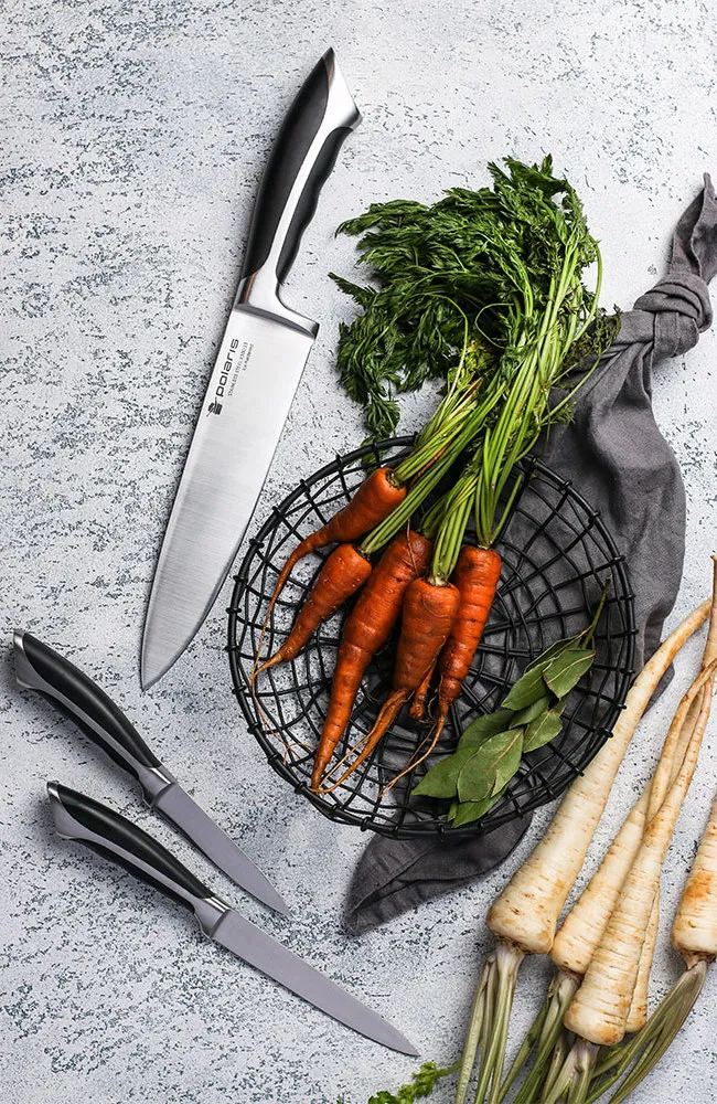 Set de Cuțite Polaris Millennium-3SS, Negru