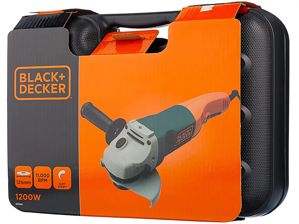Угловая шлифовальная машина Black+Decker KG1202K-QS