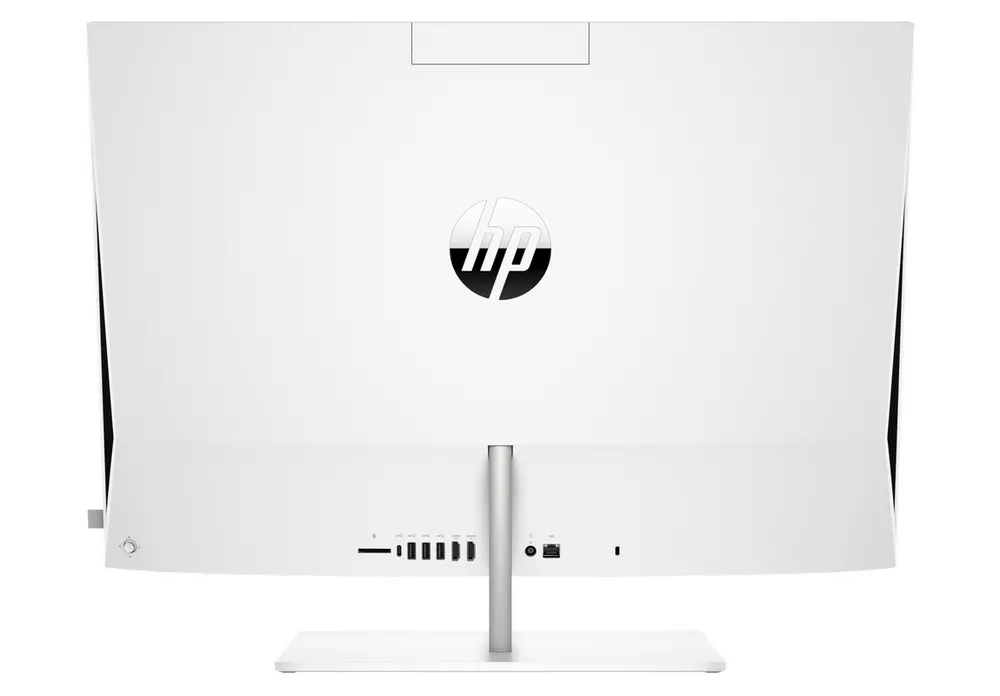 Computer All-in-One HP Pavilion 27-CA0015UR, 27", AMD Ryzen 7 5700U, 16GB/512GB, FreeDOS, Alb