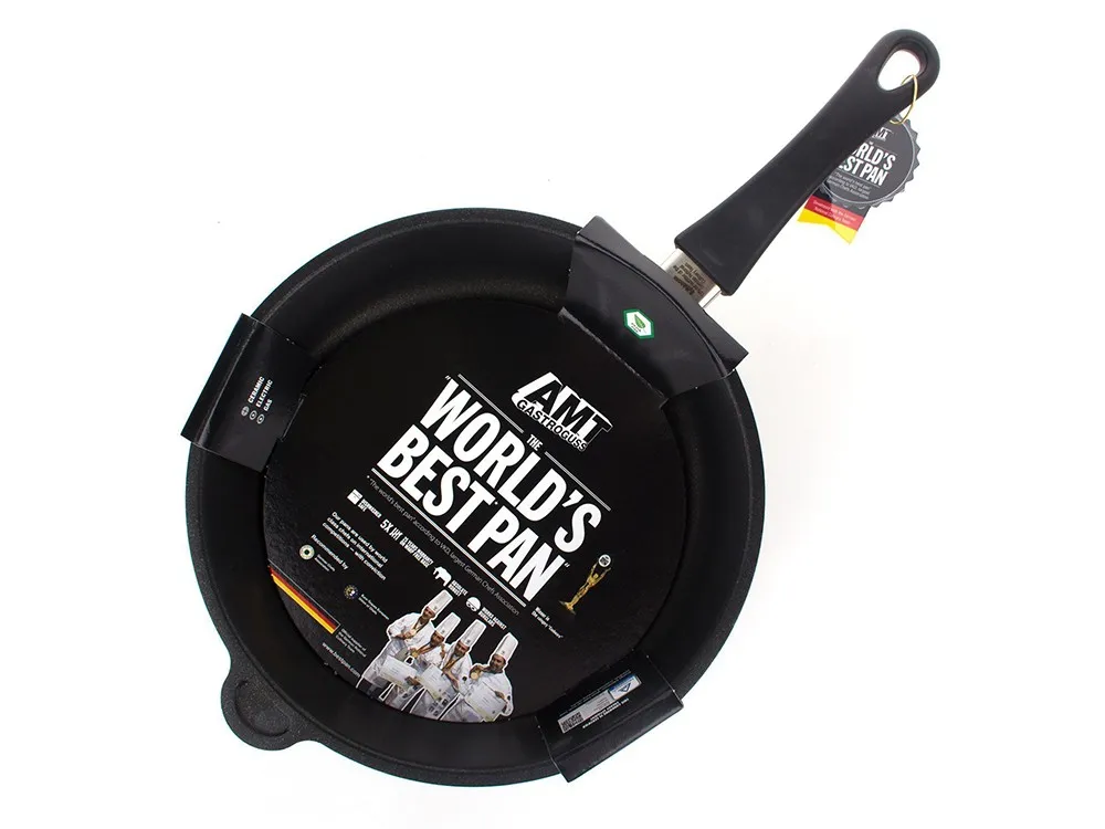 Сотейник AMT Gastroguss AMT-728-E, 3,8л, 28см, Чёрный