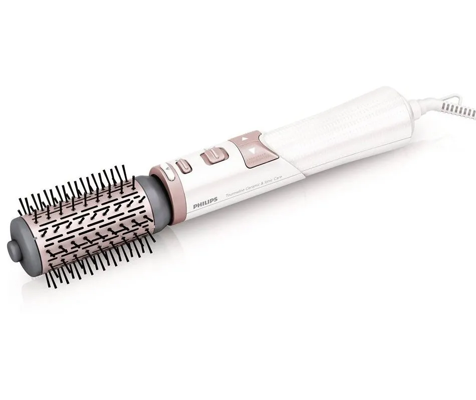 Uscător de păr-perie Philips Dynamic Volumebrush HP8664/00, 1200 W, White