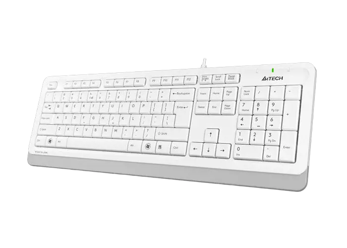 Клавиатура A4Tech FK10, Проводное, Белый/Серый