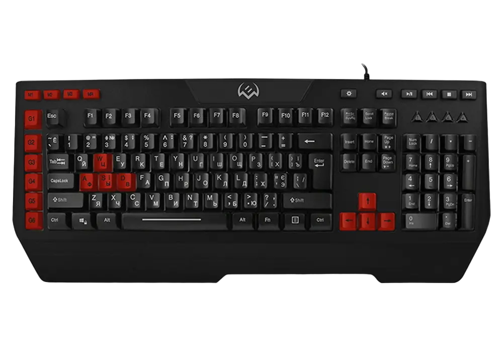 Tastatură SVEN KB-G9600, Cu fir, Negru