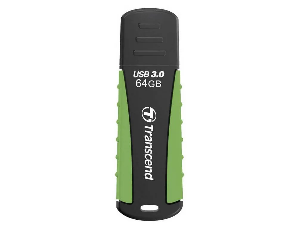 USB Flash накопитель Transcend JetFlash 810, 64Гб, Черный/Зеленый