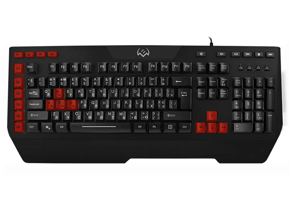 Tastatură SVEN KB-G9600, Cu fir, Negru