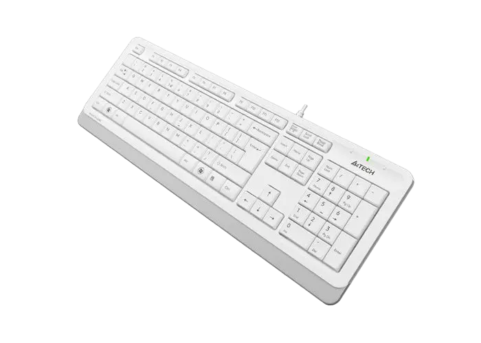 Клавиатура A4Tech FK10, Проводное, Белый/Серый