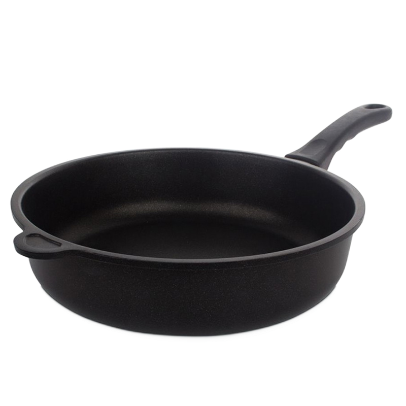 Сотейник AMT Gastroguss AMT-728-E, 3,8л, 28см, Чёрный