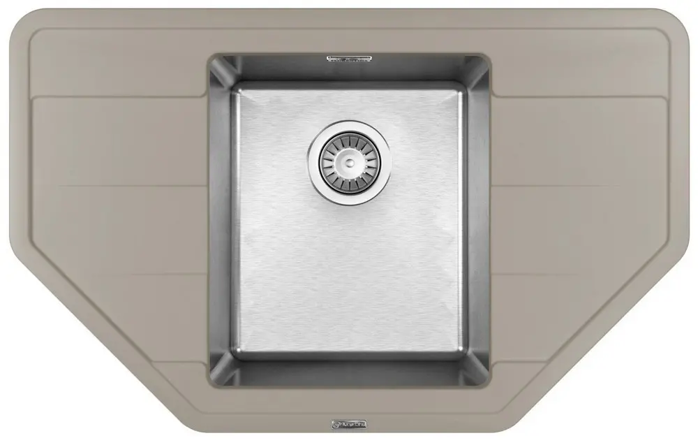 Кухонная мойка из кварца/нержав. Florentina-COMBI 800C Gri