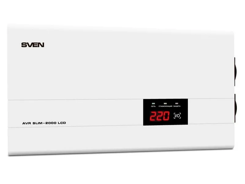Stabilizator de Tensiune SVEN SLIM AVR-2000 LCD, 2000VA