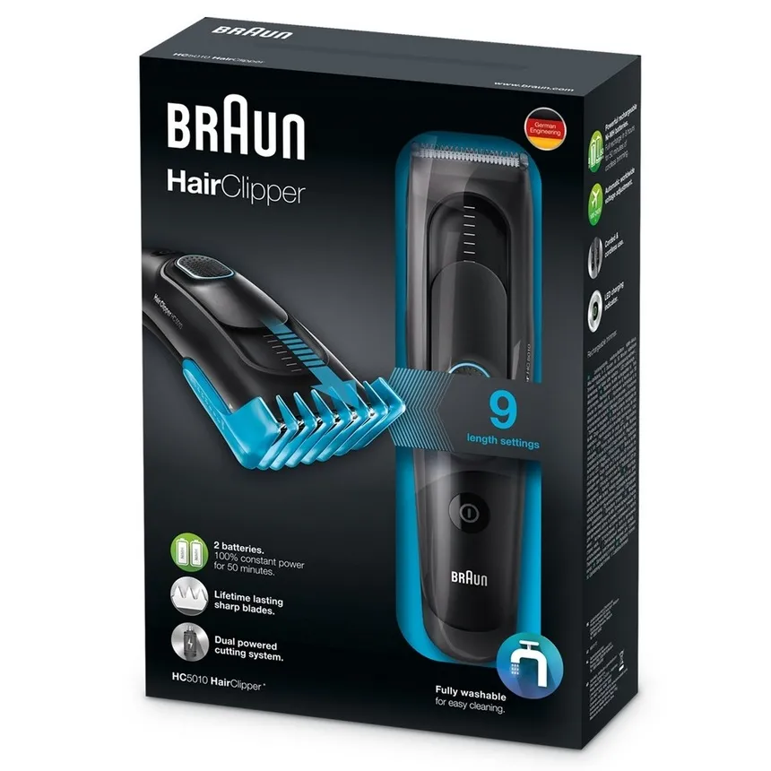 Машинка для стрижки Braun HC5010, Чёрный