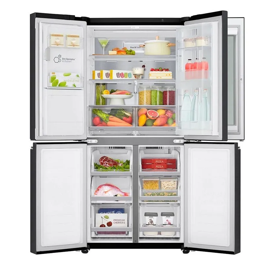 Frigider LG GMX844MC6F, InstaView Door-in-Door™, Negru mat