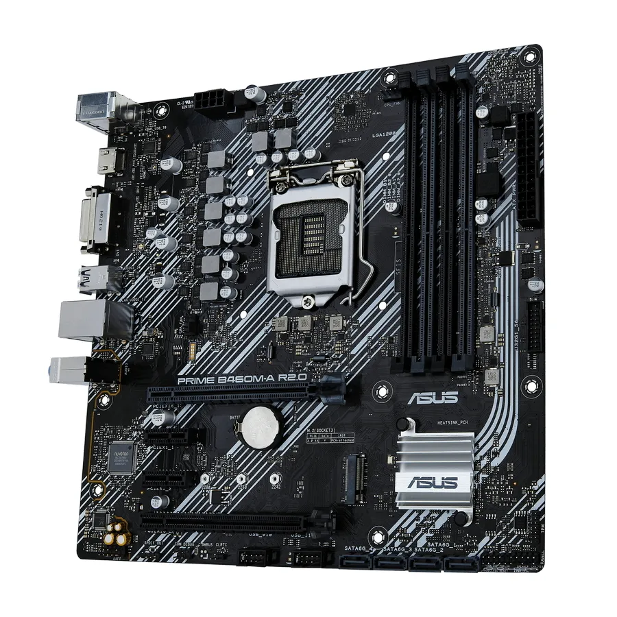 Материнская плата ASUS PRIME B460M-A R2.0, LGA1200, Intel H470, Micro-ATX