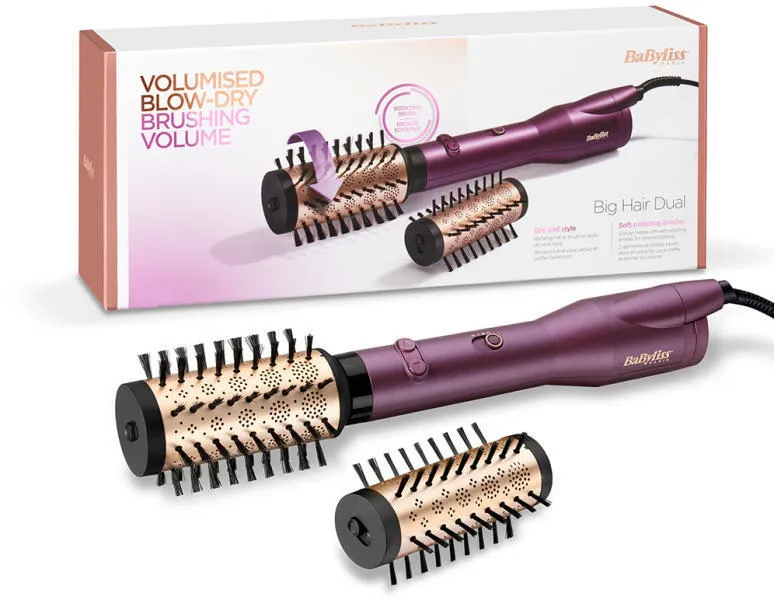 Фен-щётка BaByliss Big Hair Dual AS950E, 650 Вт, Фиолетовый