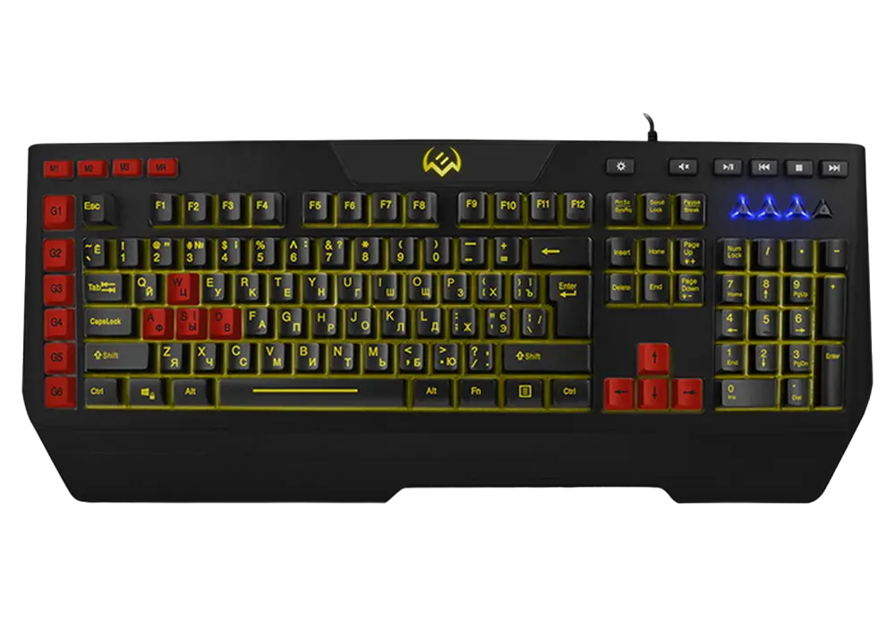 Tastatură SVEN KB-G9600, Cu fir, Negru