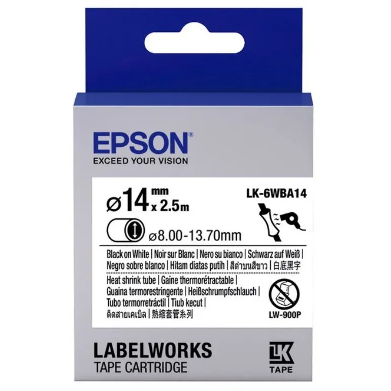 Cartuş de bandă Epson LK-6WBA14, 24 mm x 2,5 m