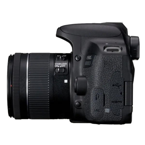 Aparat foto DSLR Canon EOS 800D + 18-55 IS, Negru