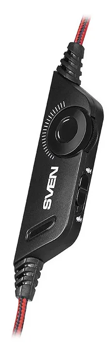 Căști gaming SVEN AP-G890MV, Cu fir, Negru/Roșu