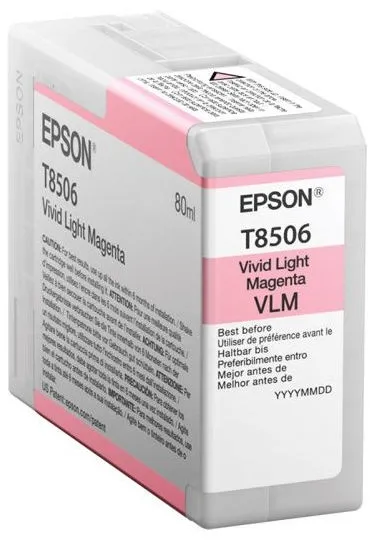 Cartuș de cerneală Epson T850 UltraChrome HD, 80ml, Magenta Lumină Vii