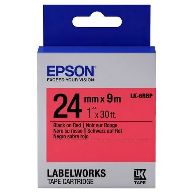 Cartuş de bandă Epson LK-6RBP, 24 mm x 9 m