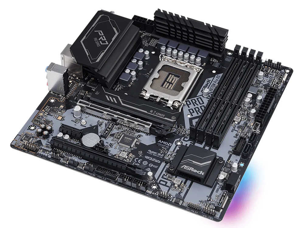 Материнская плата ASRock H670M PRO RS, LGA1700, Intel H670, Micro-ATX