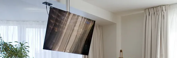 Suport TV tavan Full-motion Reflecta Pallas XL, Negru