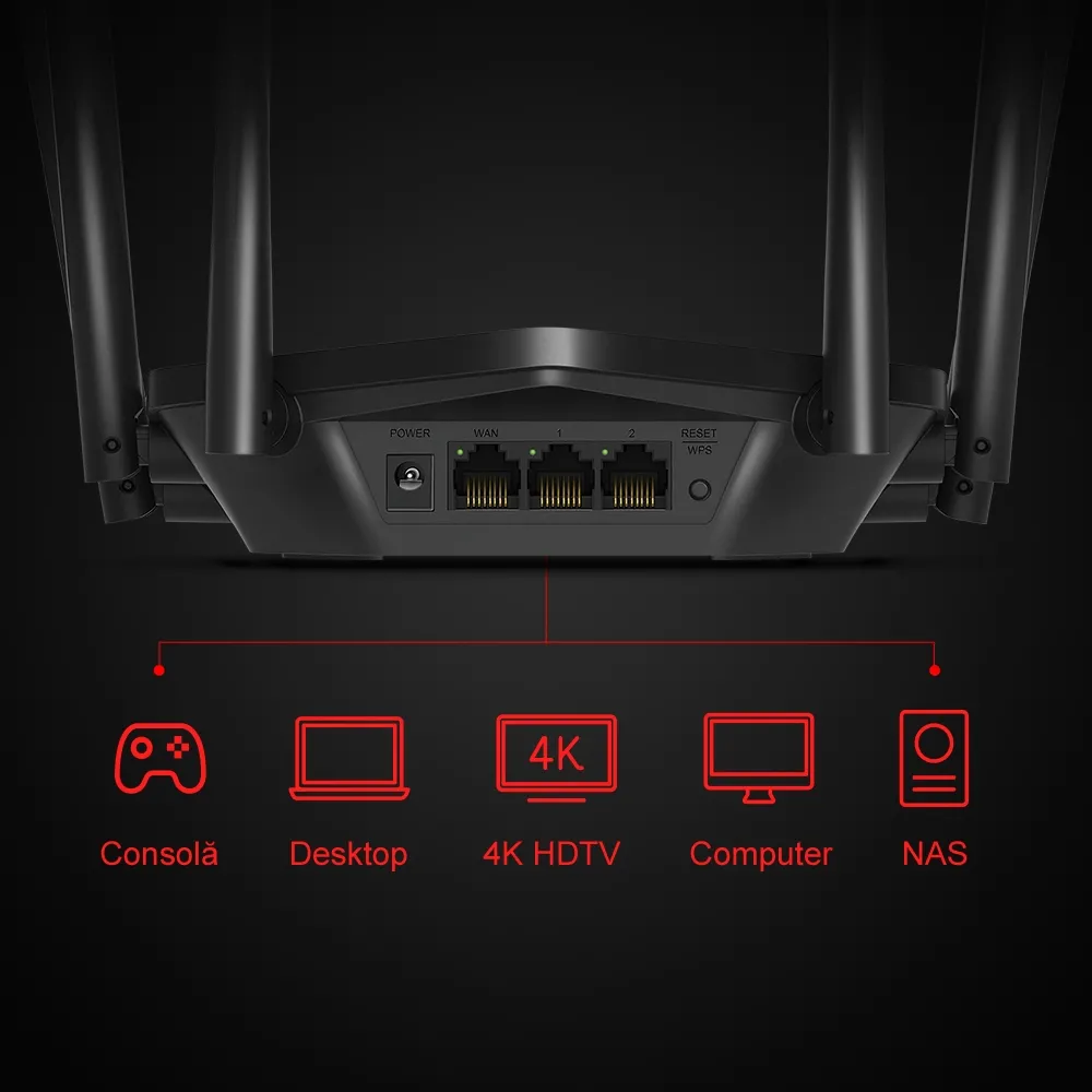 Беспроводной маршрутизатор MERCUSYS MR50G, Чёрный