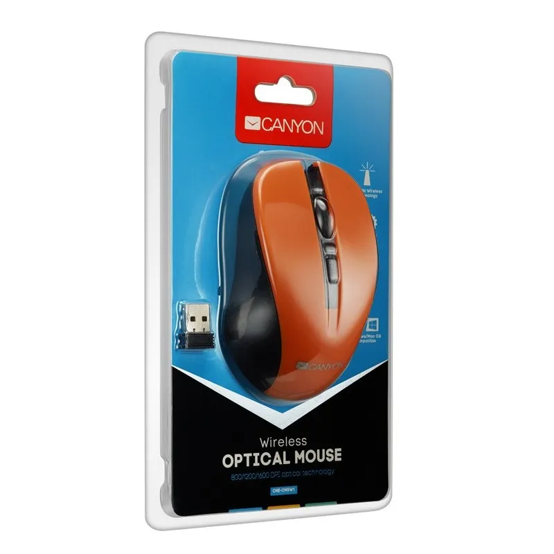 Беcпроводная мышь Canyon MW-1, Оранжевый