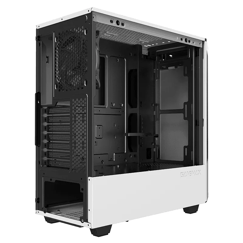 Carcasă PC Gamemax T801WT, Midi-Tower, ATX, Alb