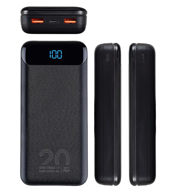 Power Bank Rivacase 20000 mAh QC 3.0/PD 20W, VA2580, Black