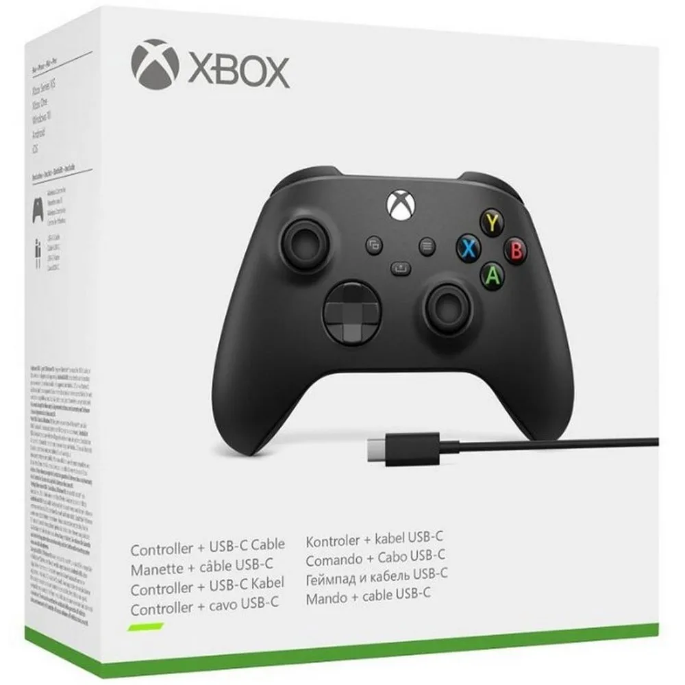 Controller wireless Xbox Series With Cable, Black