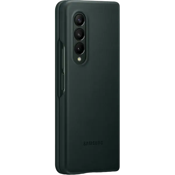 Husă tip carte Samsung Leather Cover for Galaxy Z Fold 3, Verde