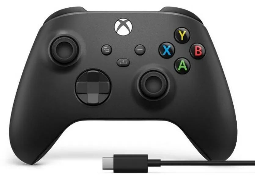Controller wireless Xbox Series With Cable, Black