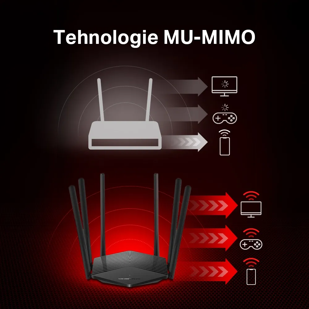 Беспроводной маршрутизатор MERCUSYS MR50G, Чёрный