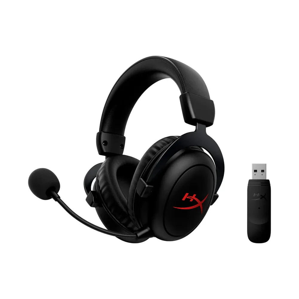 Wireless Gaming Headset HyperX Cloud Core, 53mm driver, 60 Ohm, 10-21khz, 99db, 294g., 2.4Ghz