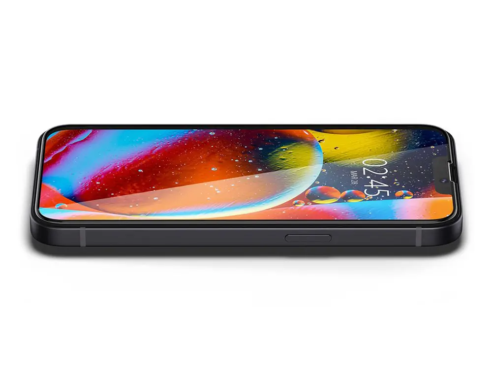 Spigen iPhone 13/13 Pro/14, Glass FC, Tempered Glass, Black