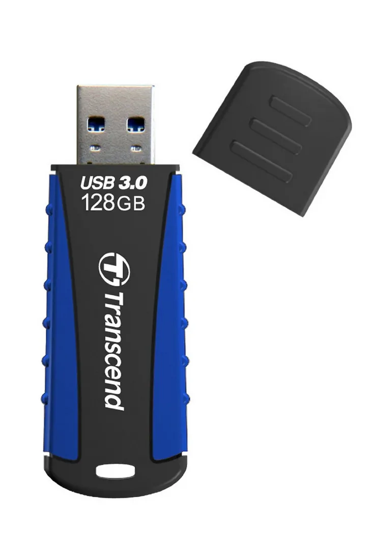 USB Flash накопитель Transcend JetFlash 810, 128Гб, Черный/Синий