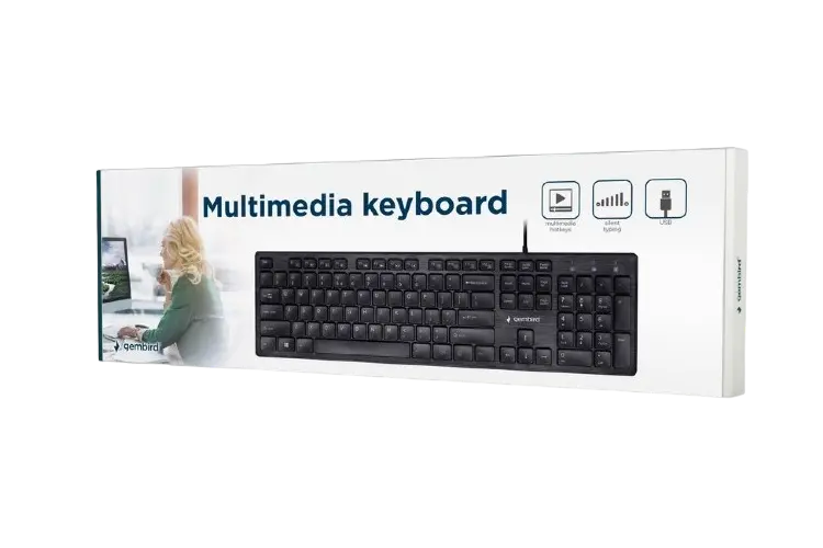 Tastatură Gembird KB-MCH-03-RU, Cu fir, Negru