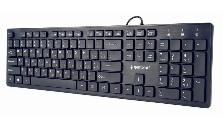 Tastatură Gembird KB-MCH-03-RU, Cu fir, Negru