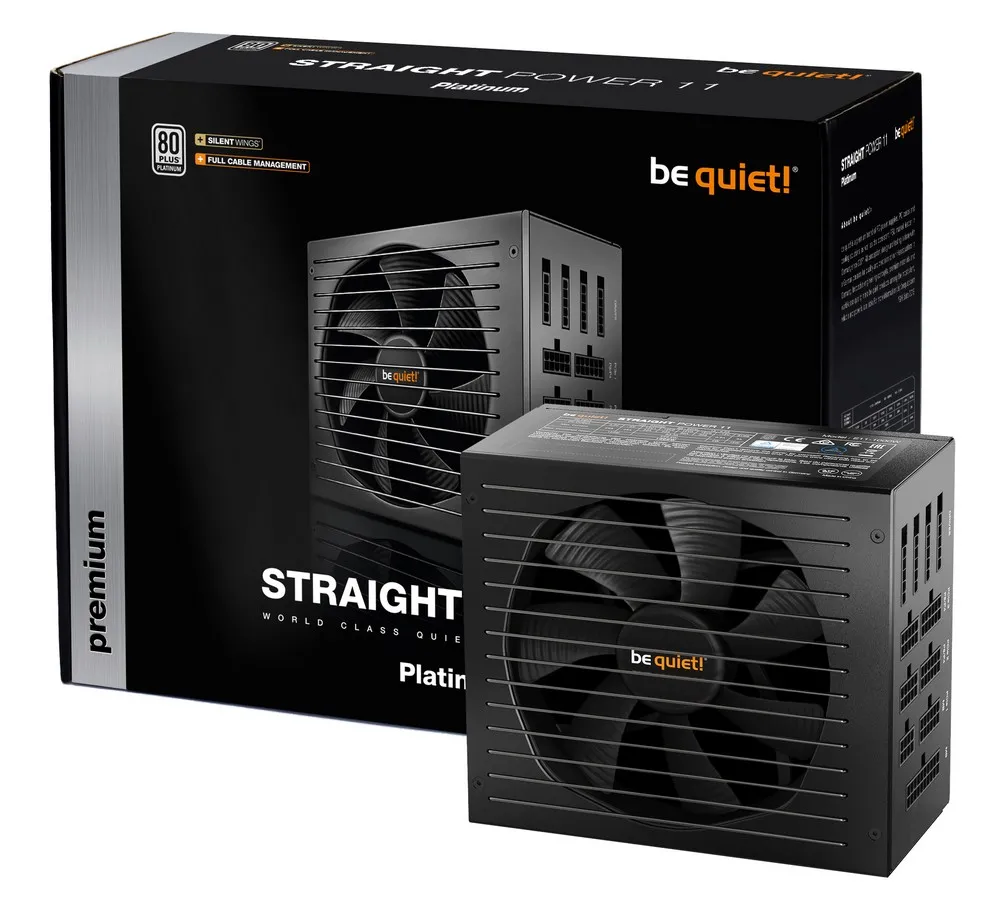 Блок питания для компьютеров be quiet! STRAIGHT POWER 11 PLATINUM, 750Вт, ATX, Полностью модульный