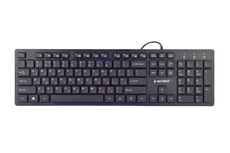 Tastatură Gembird KB-MCH-03-RU, Cu fir, Negru
