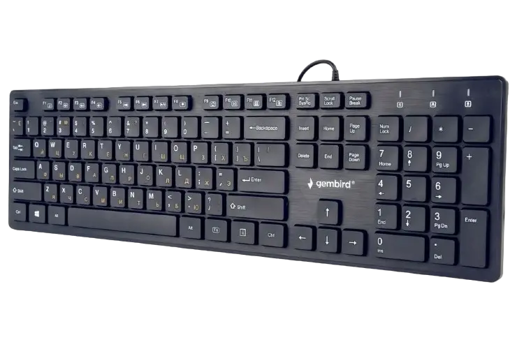 Tastatură Gembird KB-MCH-03-RU, Cu fir, Negru