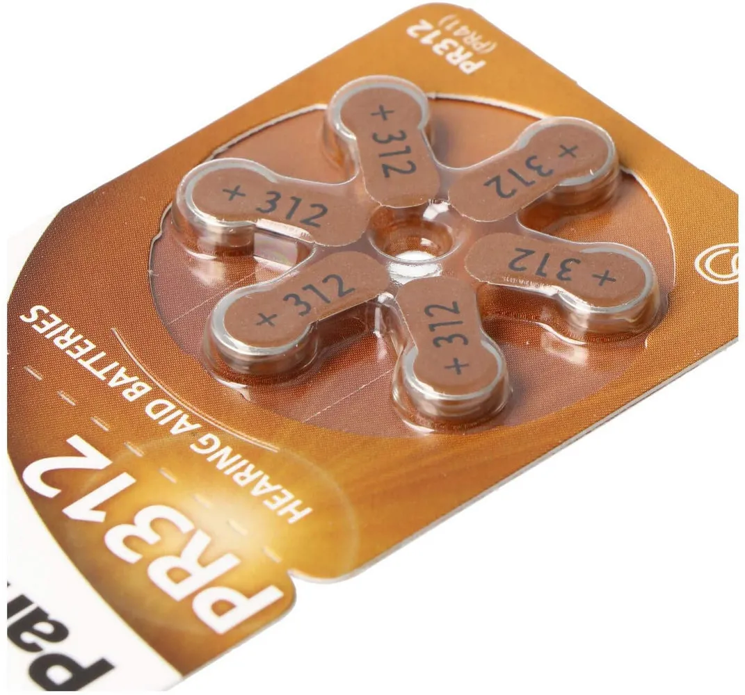 PR312, Blister*6, Panasonic, PR-312/6LB (PR41), 3.6x7.9mm, 170mAh