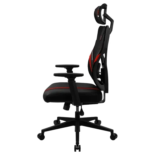Scaun Gaming ThunderX3 Yama1, PU Piele, Negru/Rosu