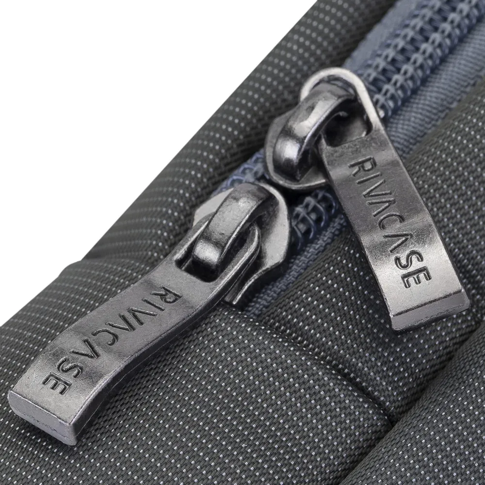 Geantă pentru Laptop RivaCase Central, 15.6", Poliester, Gri