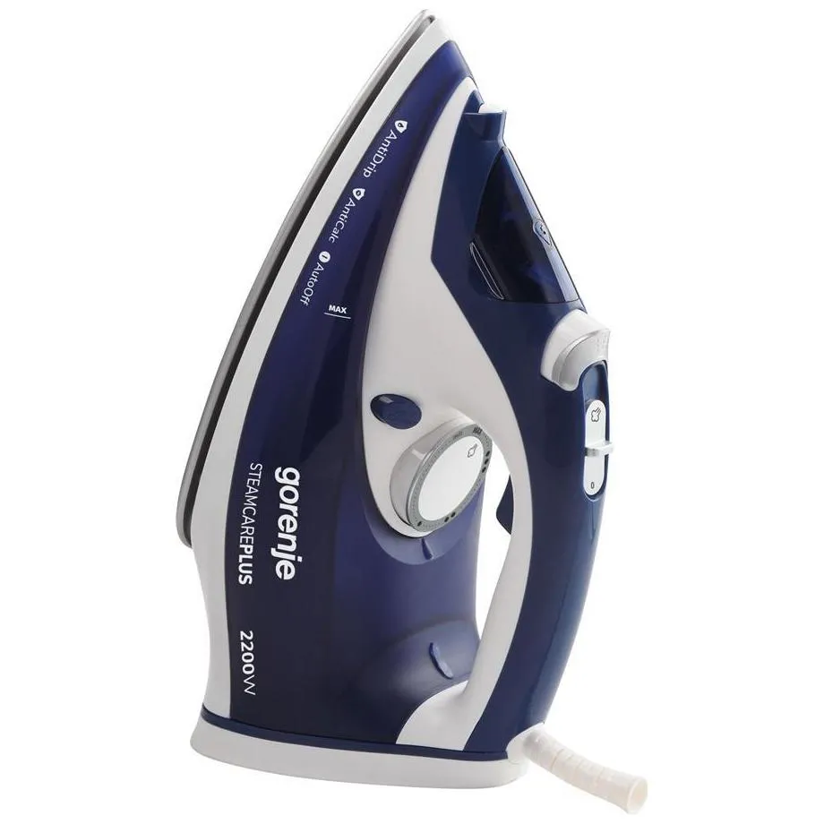 Fier de călcat Gorenje Steam care plus SIH2200BLC, 2200W, Albastru